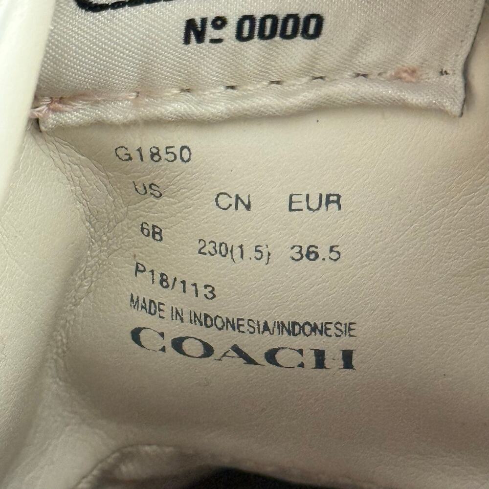 Coach Women's  High Top sneakers shoes pink floral size 6b - Picture 7 of 11